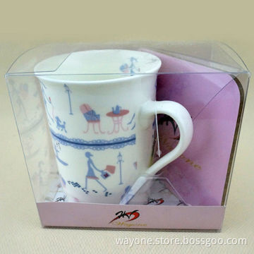 Tea Time Gift Set 9oz Mug with Coaster, Fashionable Design, New for 2014